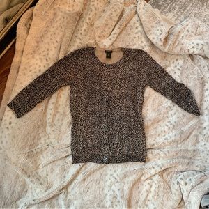 Ann Taylor leopard print cardigan
